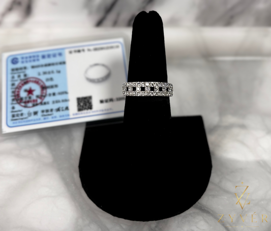 0.15ct Pavé Moissanite Band Ring