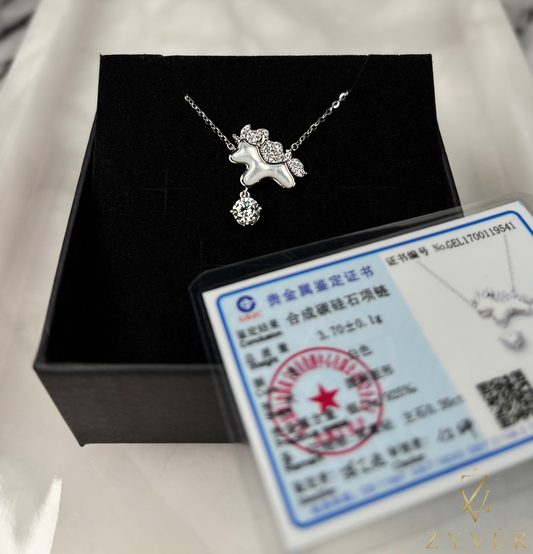 Pony Moissanite Necklace