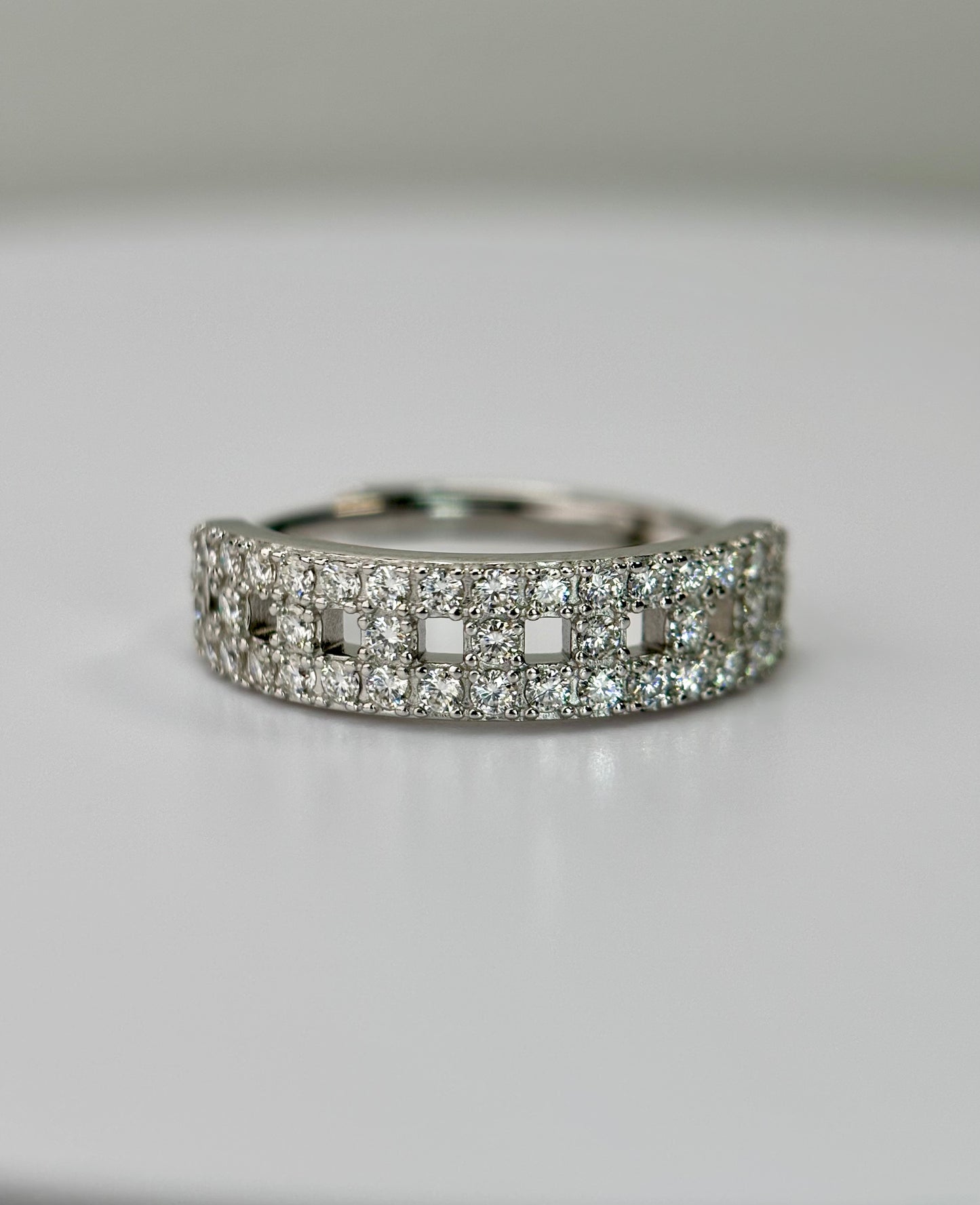 Pavé Moissanite Band Ring