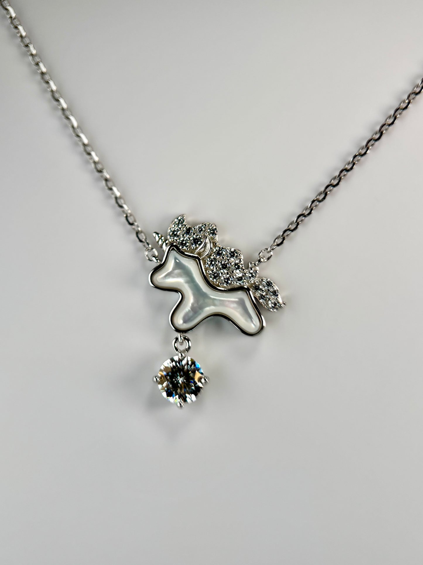 Pony Moissanite Necklace