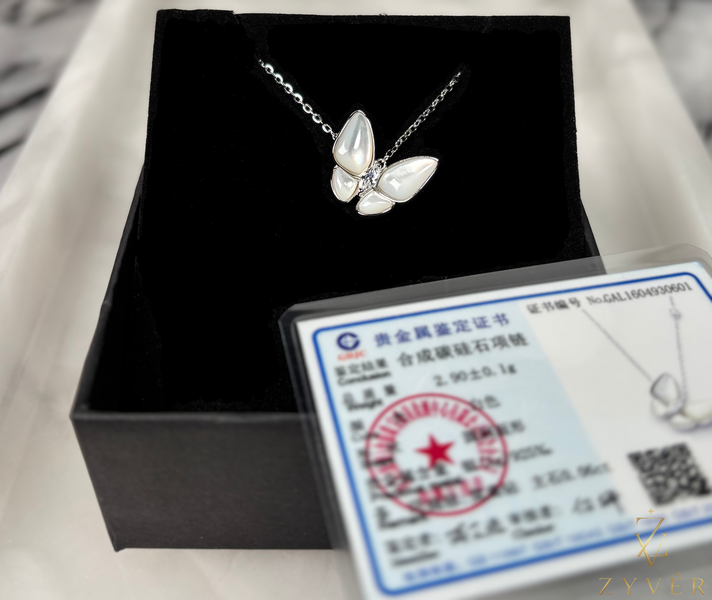 Butterfly Moissanite Necklace