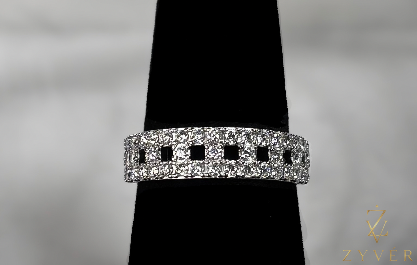 0.15ct Pavé Moissanite Band Ring