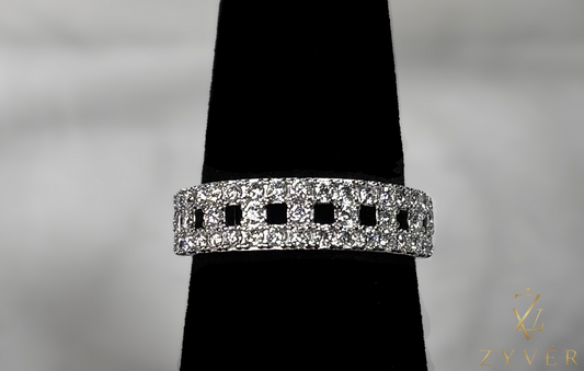 0.15ct Pavé Moissanite Band Ring