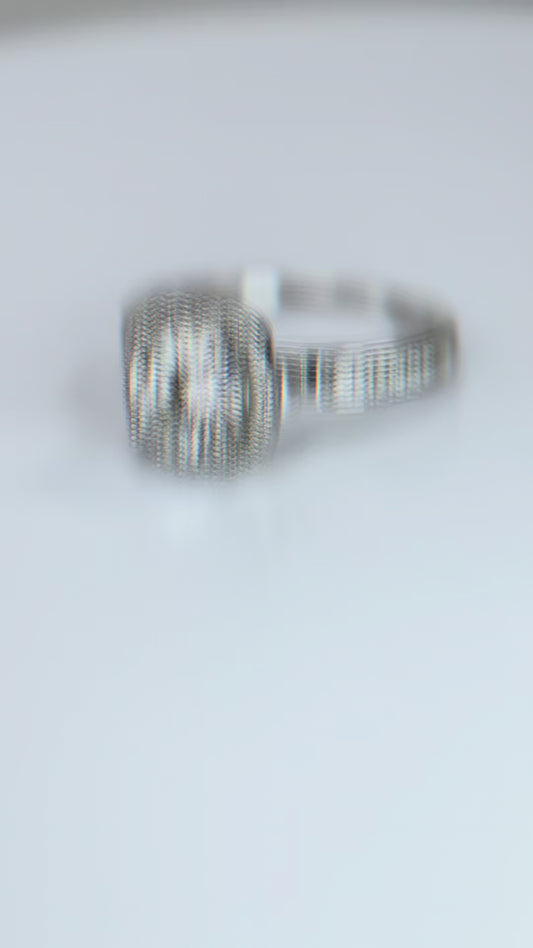 Halo Moissanite Ring