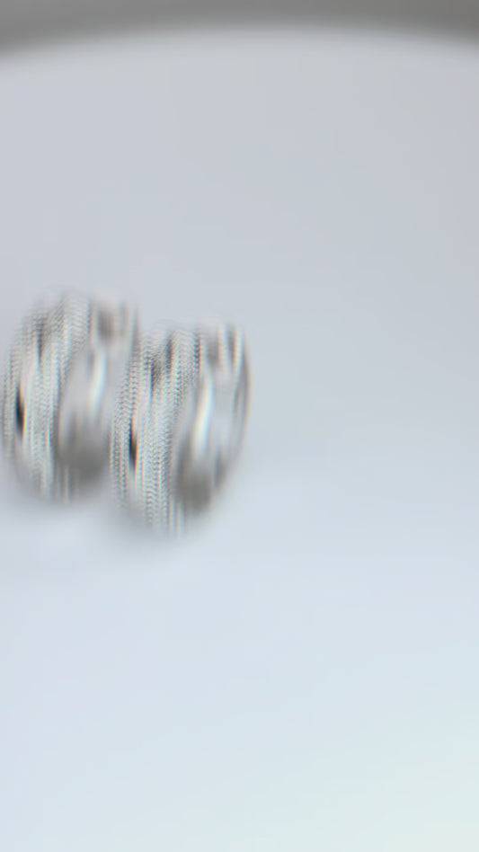 Pavé Hoop Moissanite Earrings