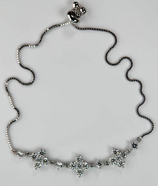 Floral Moissanite Bracelet